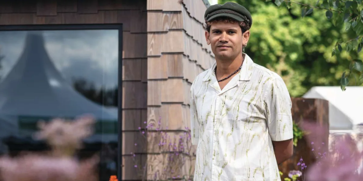 Luke Coleman Man stood in garden