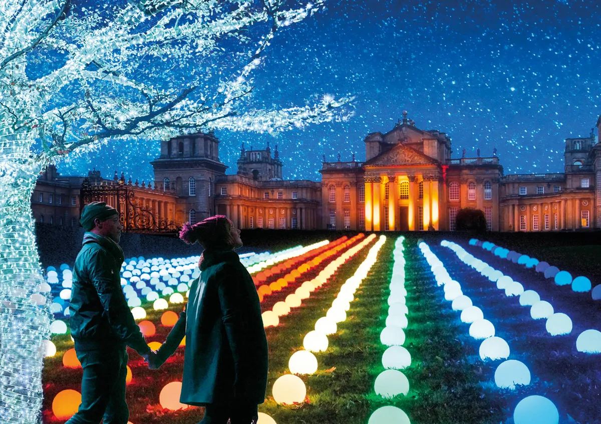 Blenheim Palace Christmas light show Blenheim Palace Christmas light show