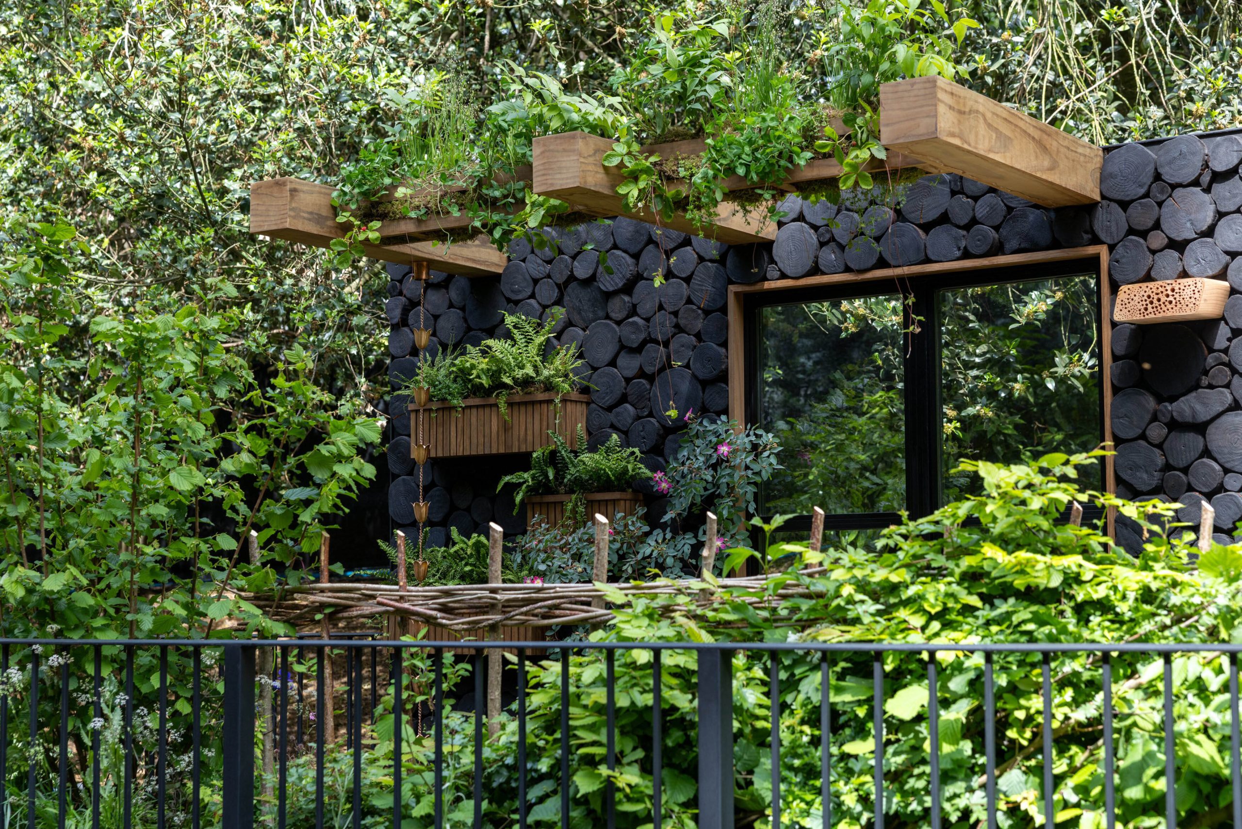Planted pergola in the Hedgerow in the Sky - Tech Mahindra garden
