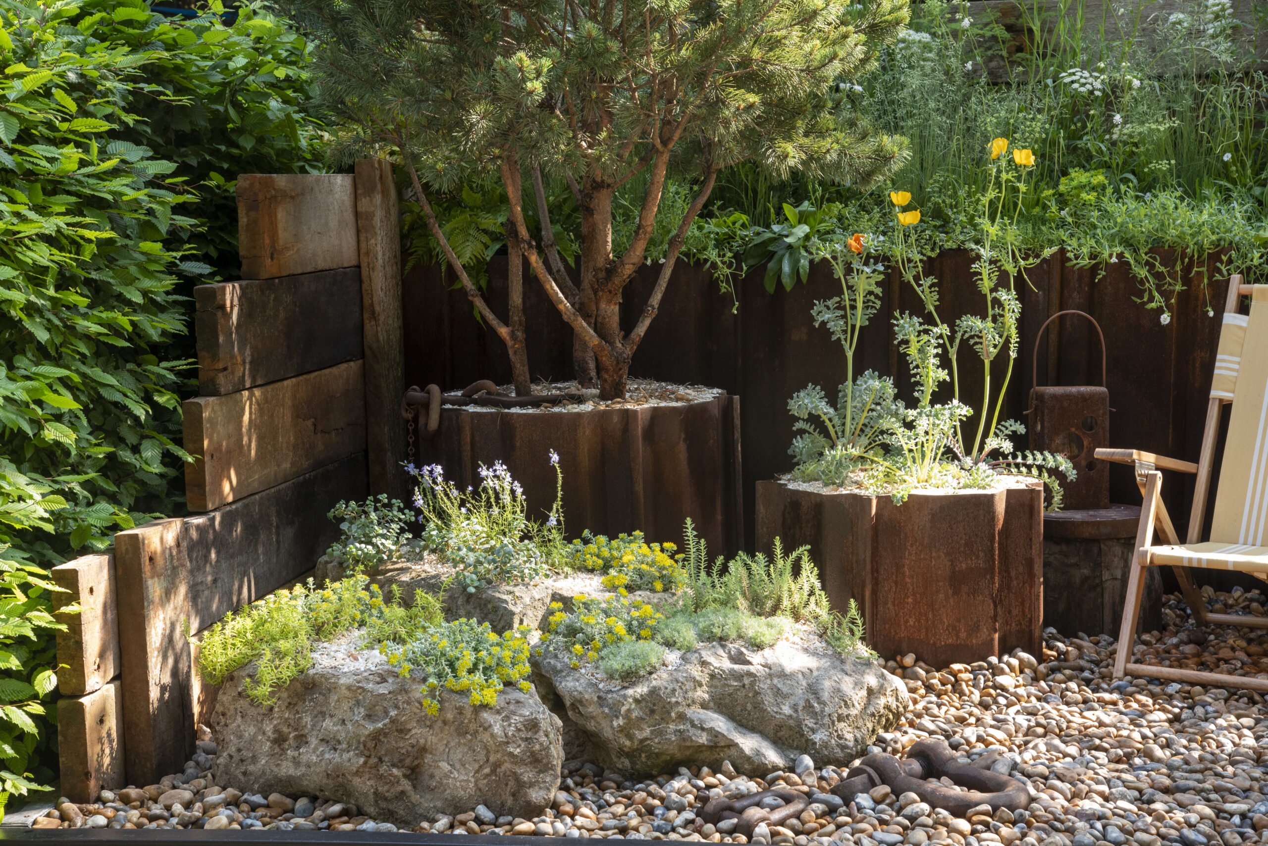 mgr Changing Tides Garden at RHS Chelsea Flower Show. Designed by Lucy Mitchell.
