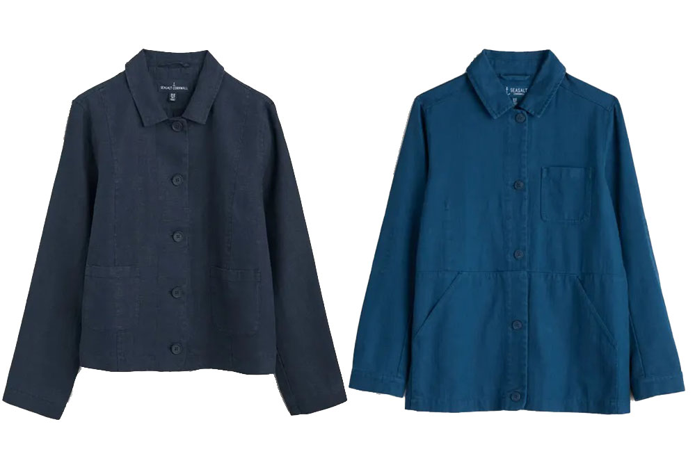 Seasalt jackets on a white background