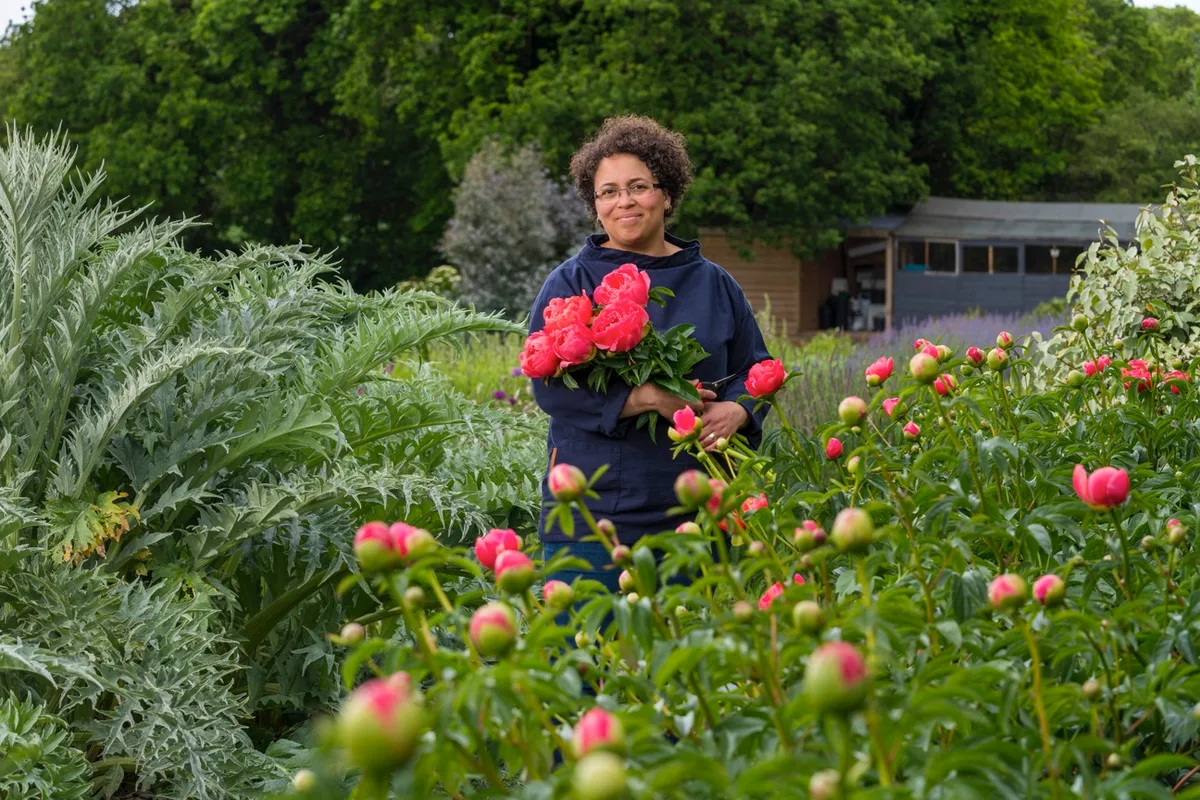Flower farmer Cel Robertson Flower farmer Cel Robertson