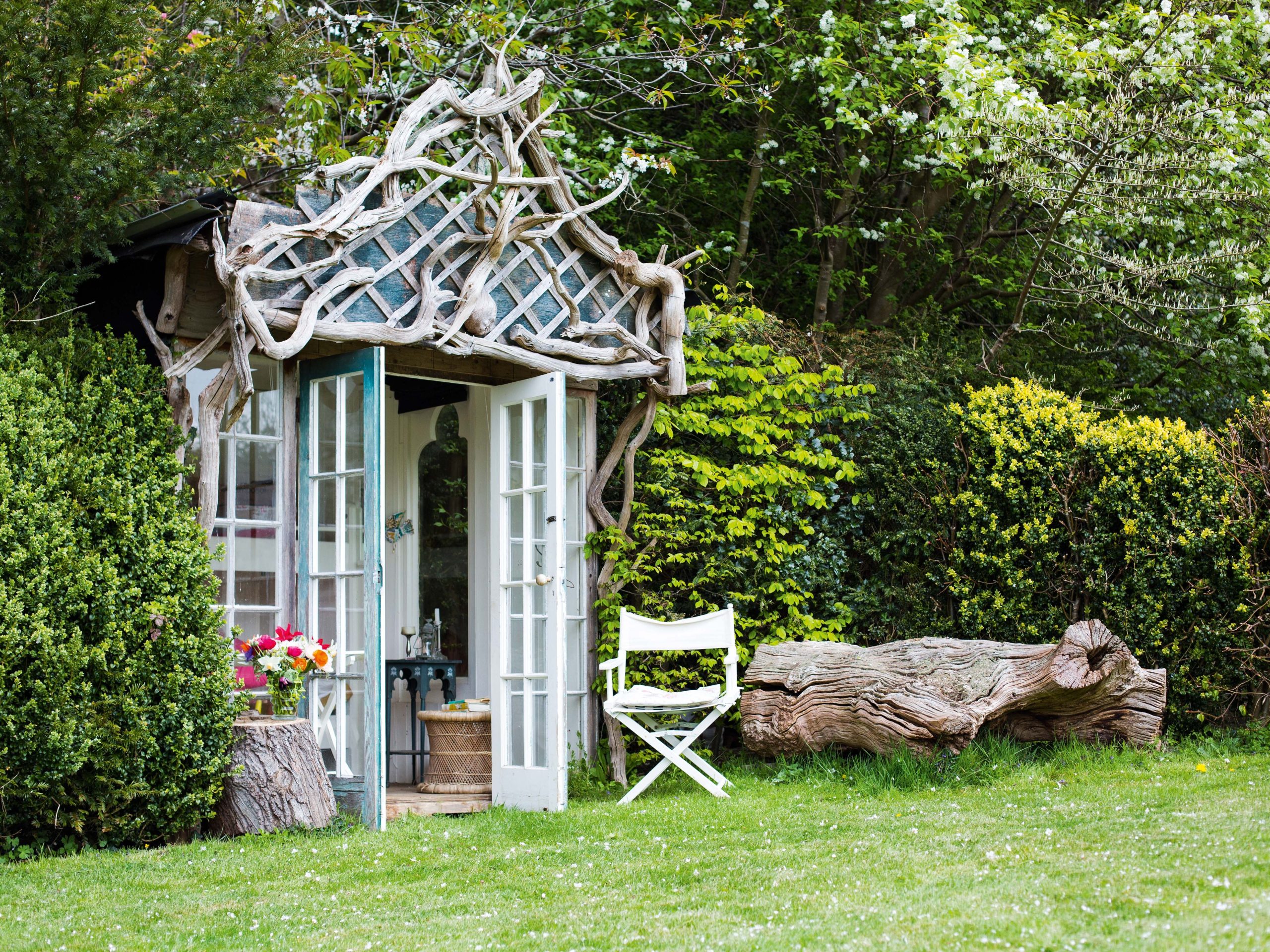 Summerhouse in Charlotte Molesworth's garden