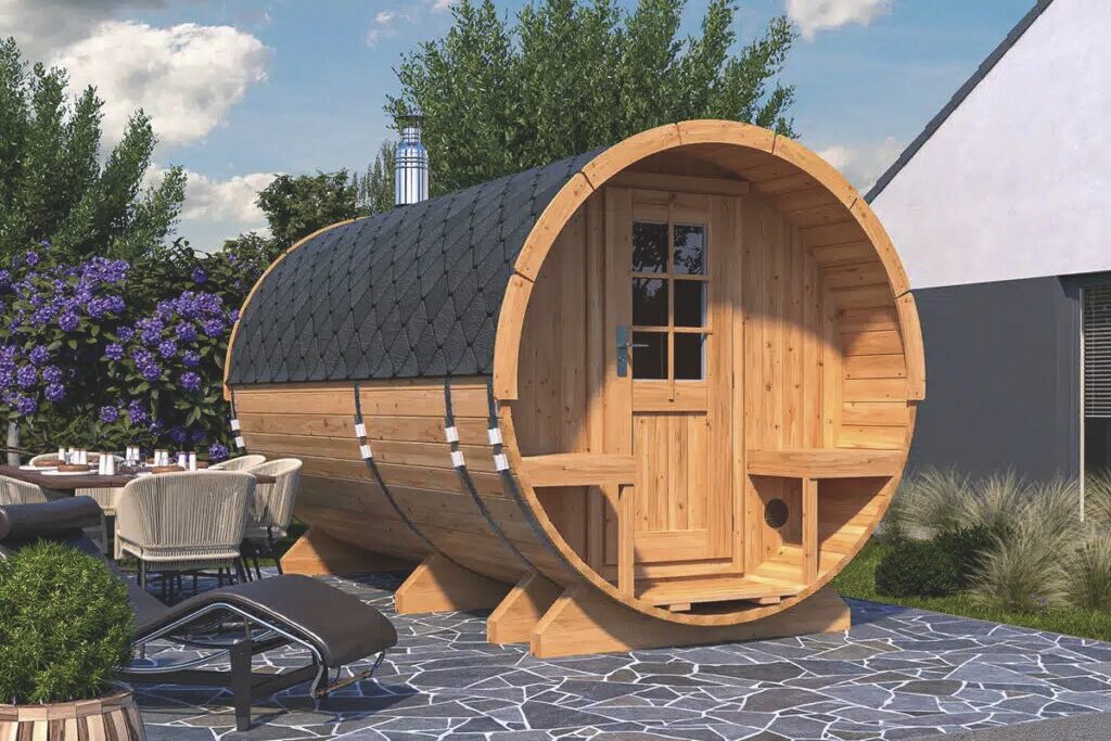 Summerhouse24 Large Barrel Sauna with Terrace