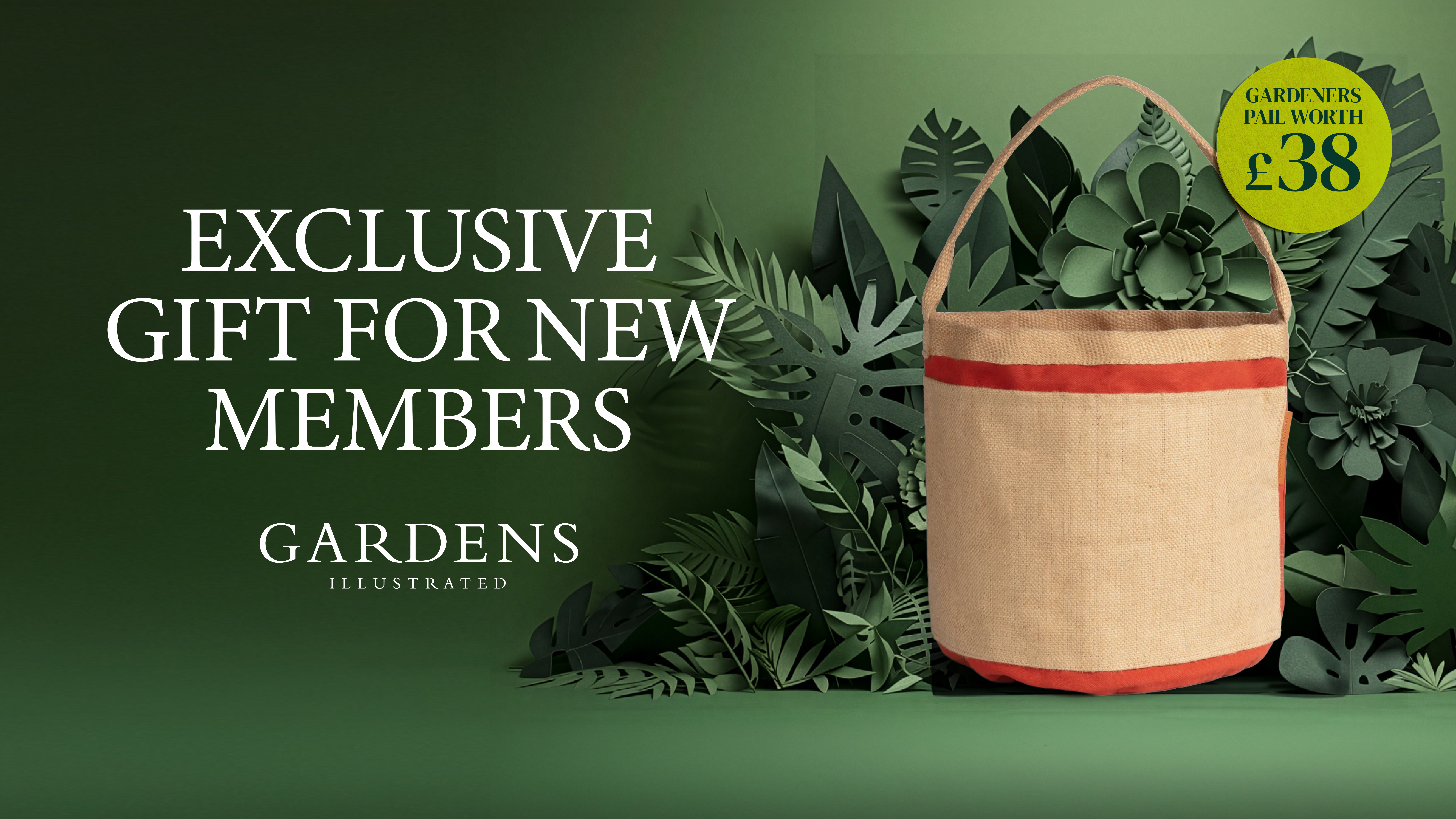 Gardens Illustrated member gift offer gardeners pail bag