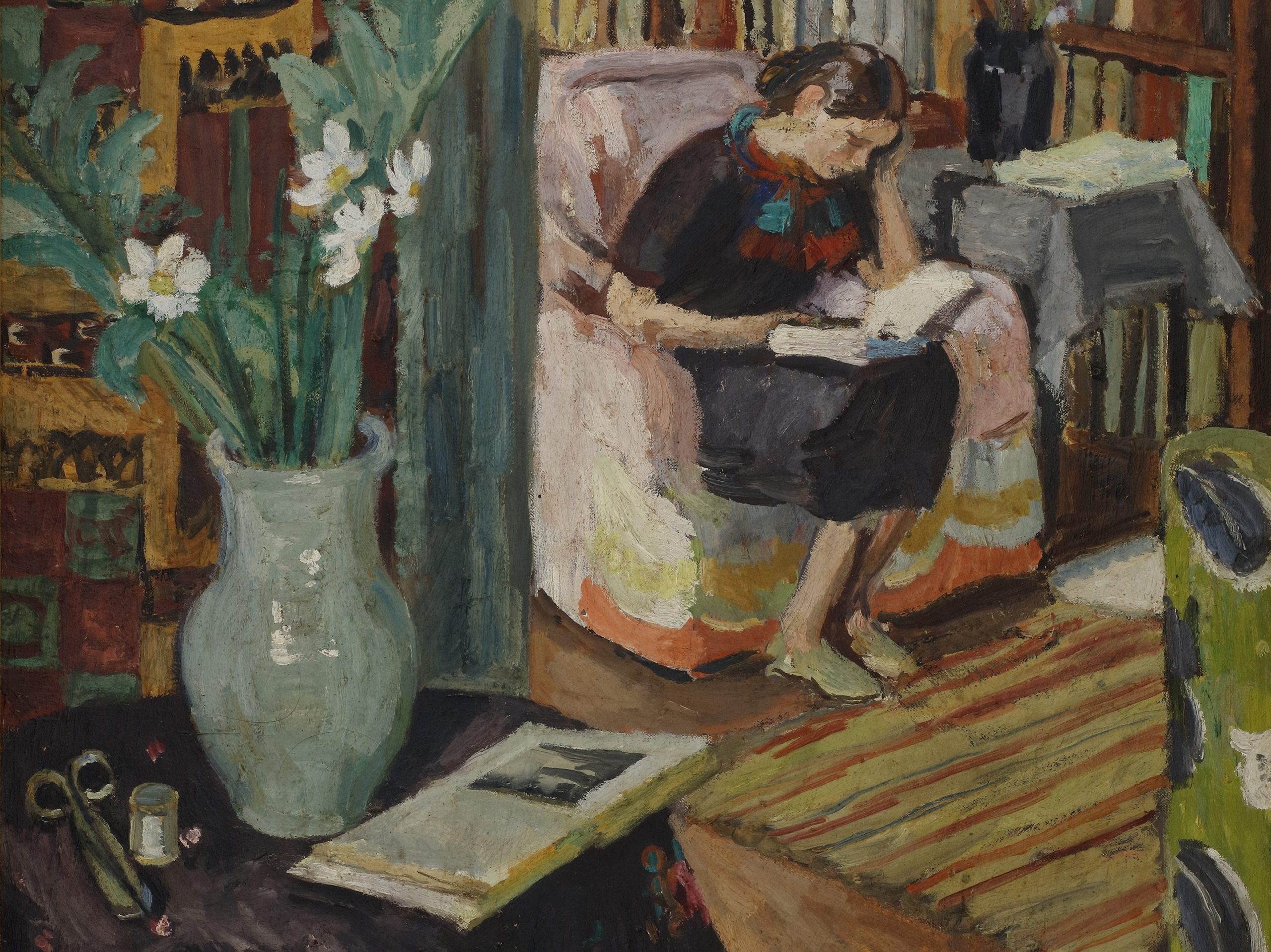 Vanessa Bell Interior with the Artist’s Daughter c.1935-36.