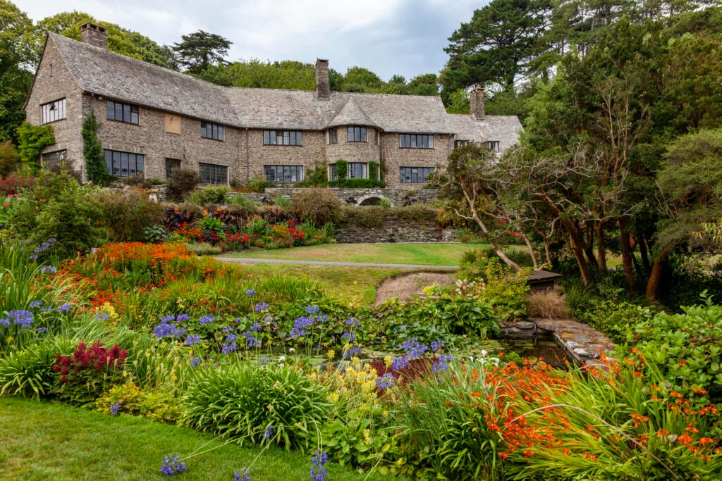 The house and garden in July at Coleton Fishacre, Devon Coleton Fishacre