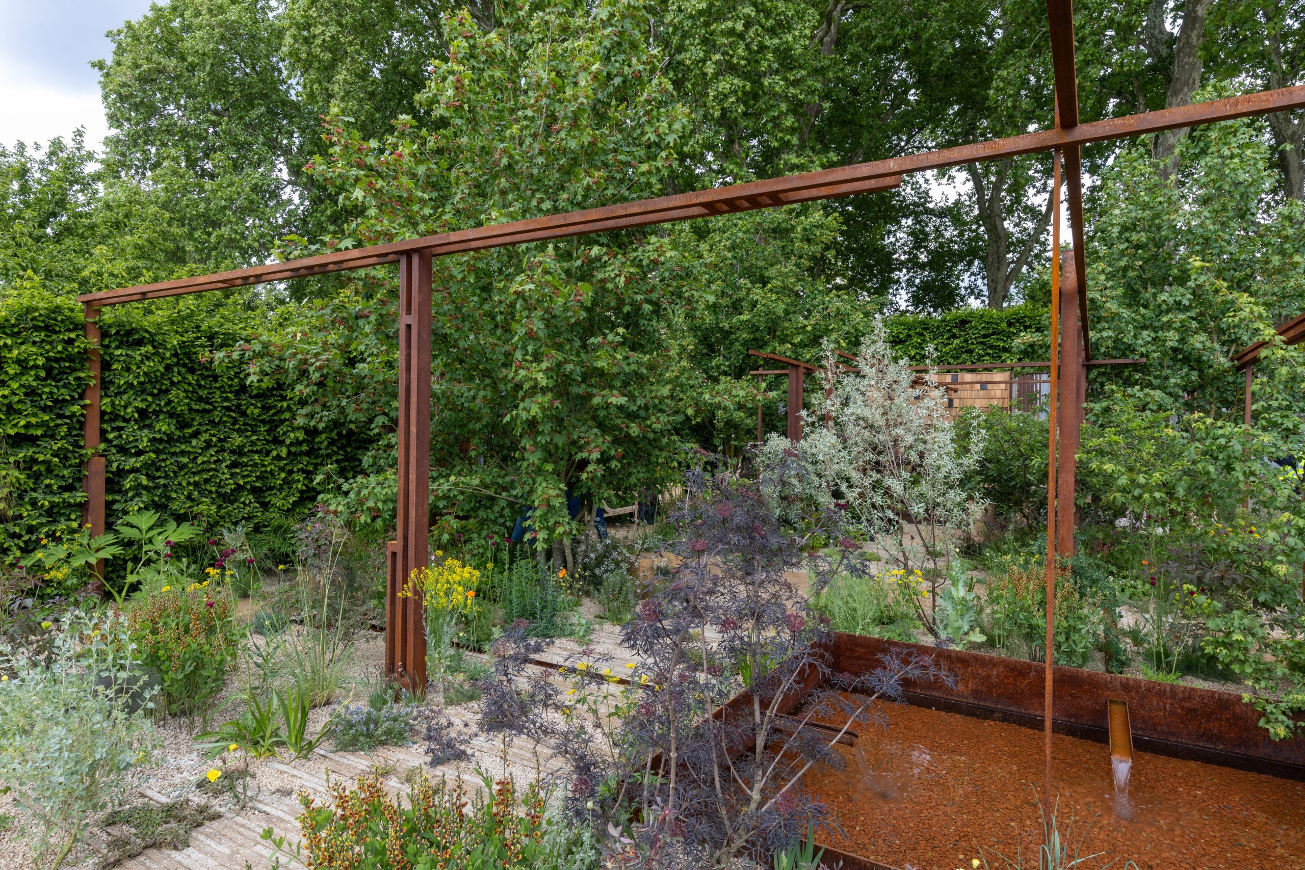 The Children's Society Garden. Designed by Patrick Clarke Landscapes. Show Garden. RHS Chelsea Flower Show 2026. Site no. 321