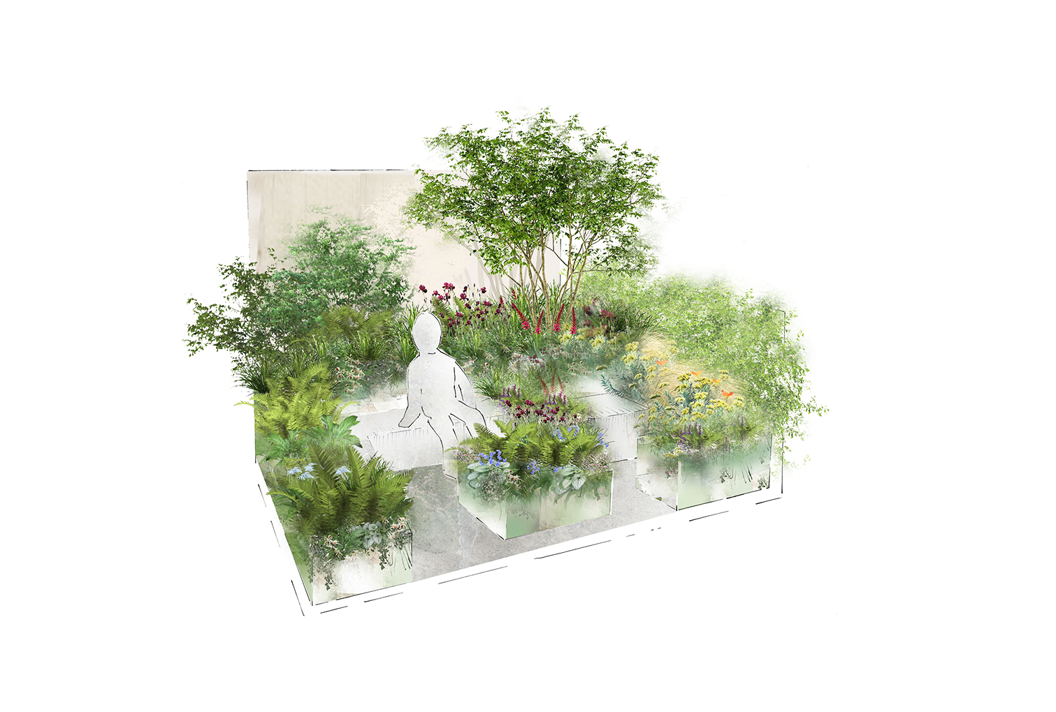 MS Amlin Peace of Mind Garden, designed by Hamzah-Adam Desai